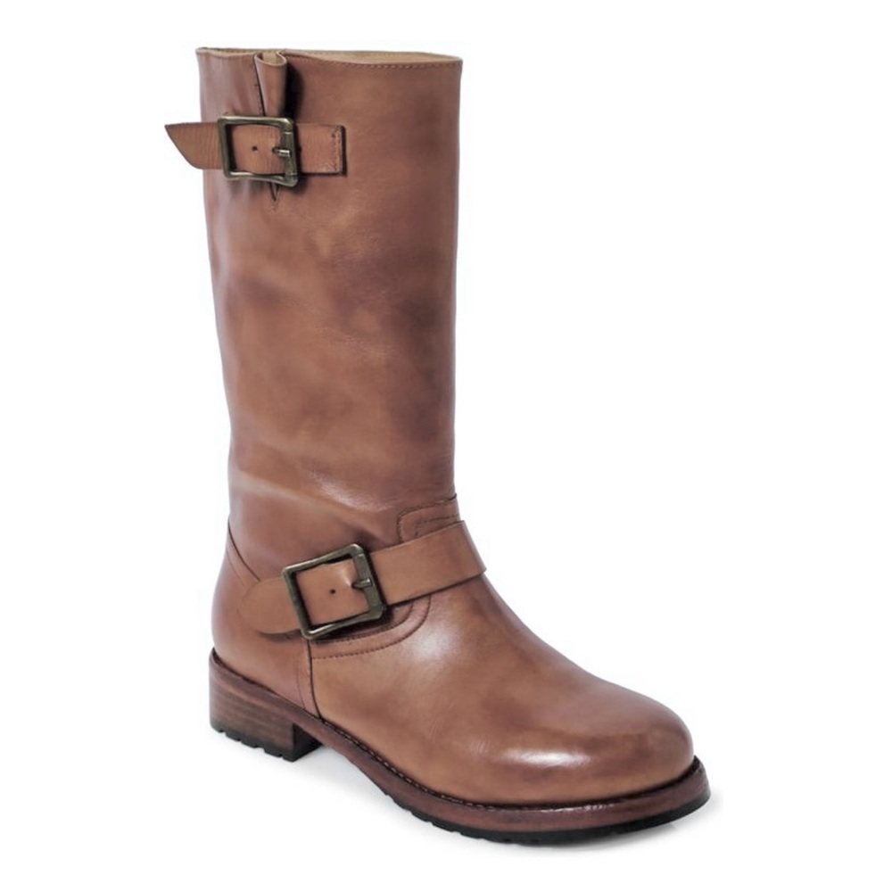 Free People RIDE OR DIE ENGINEER BOOT Burnt Caramel Brown Women’s Size 10 NEW